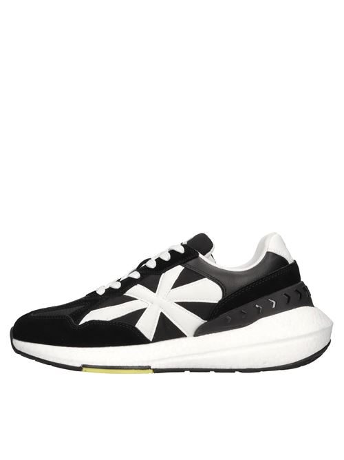 Sneakers in pelle e tessuto JOHN RICHMOND | 25307/CP B SUEDENERO-BIANCO